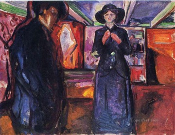 抽象的かつ装飾的 Painting - 男と女 II 1915 エドヴァルド ムンク 表現主義